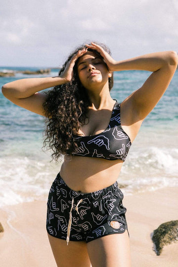 Women's Bikini Separates in Black Shaka