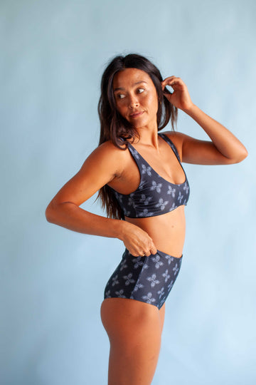 Women's Bikini Separates in Black Breadfruit Bandana