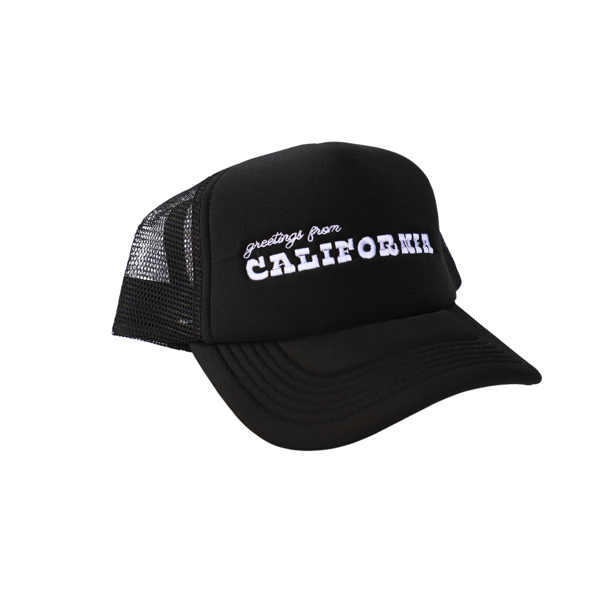Greetings from CA Trucker Hat - Black