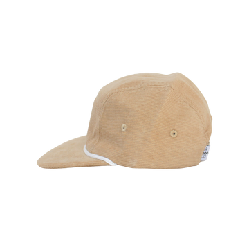 Corduroy Five-Panel Hat in Stone