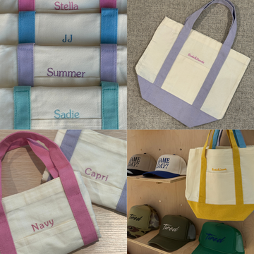 Mini Embroidered Tote