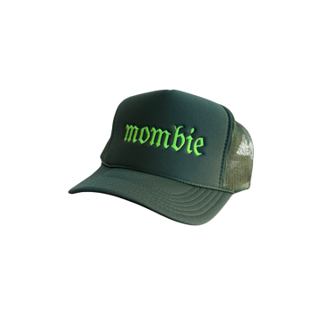 Mombie Trucker Hat - Lime