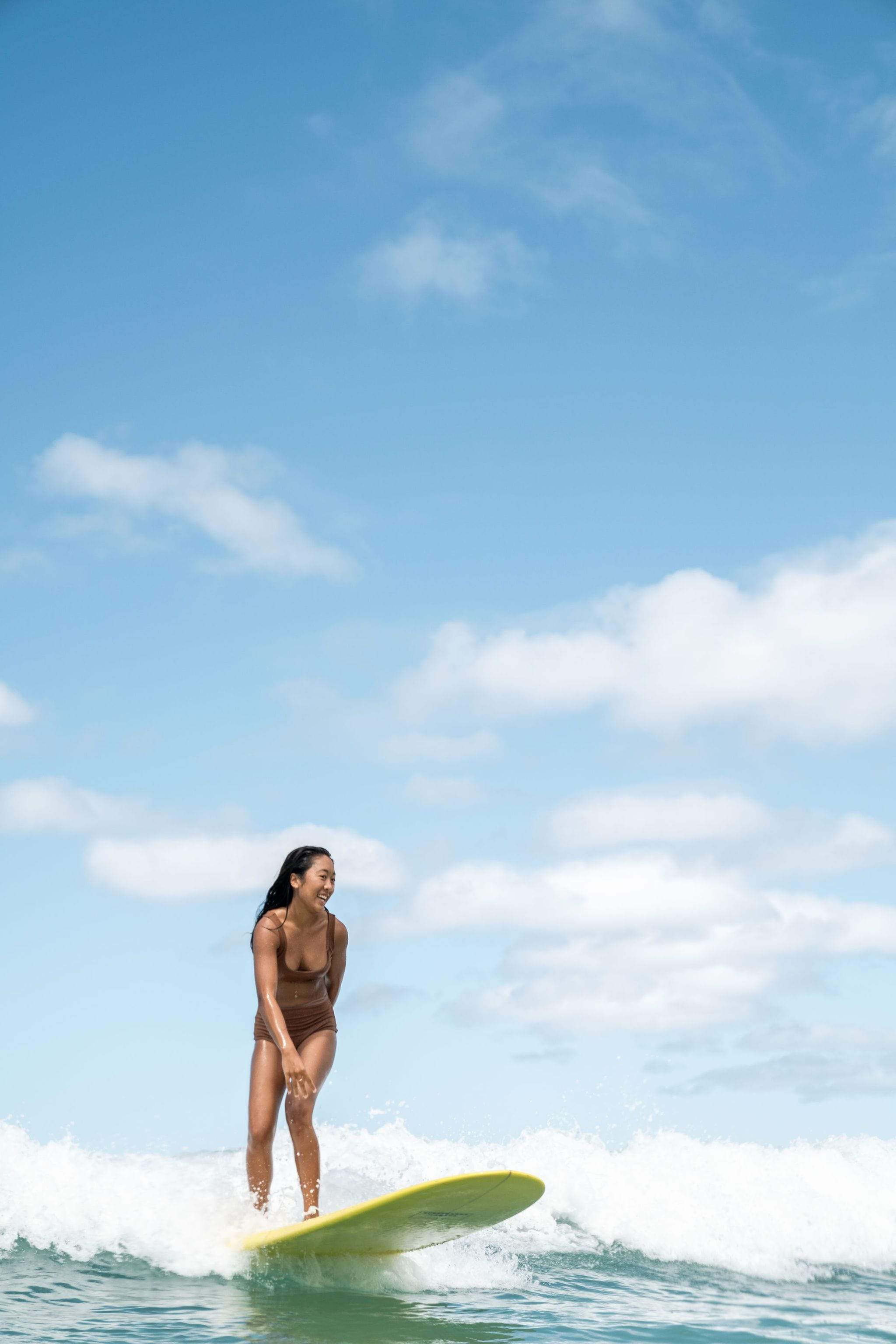 claneFLARE DESIGN SEPARATE SWIMWEAR サイズ1 Women's Bikini Separates in Camel Texture