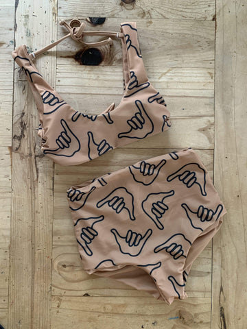 Girl's Bikini Separates in Tan Shaka