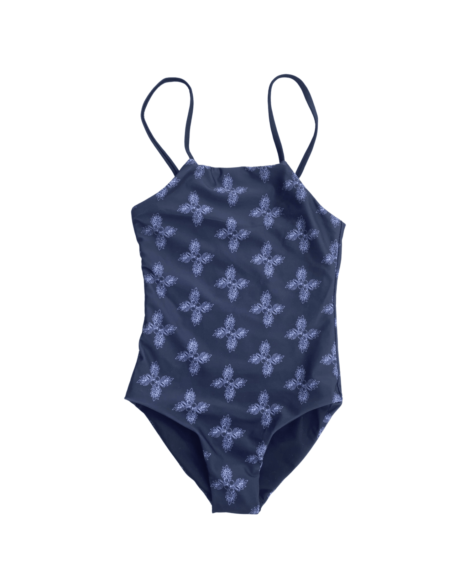 Women's Cutout One Piece in Red Breadfruit Bandana