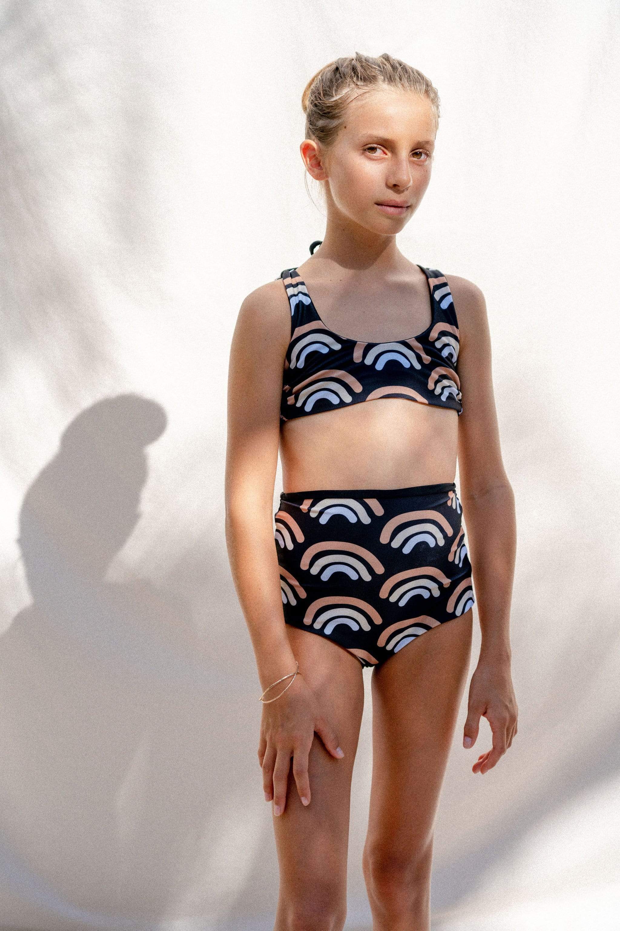 claneFLARE DESIGN SEPARATE SWIMWEAR サイズ1 Girl's Bikini Separates in Lava Rainbow