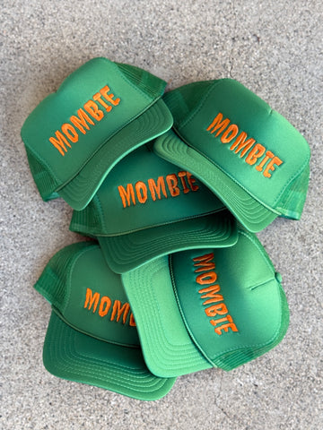 Mombie Trucker Hat - Orange
