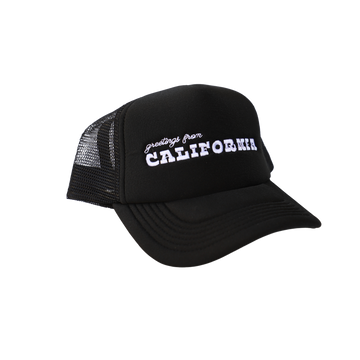 Greetings from CA Trucker Hat - Black