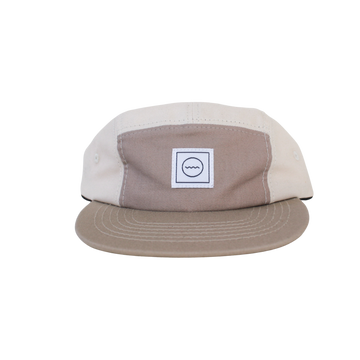Cotton Five-Panel Hat in Sand